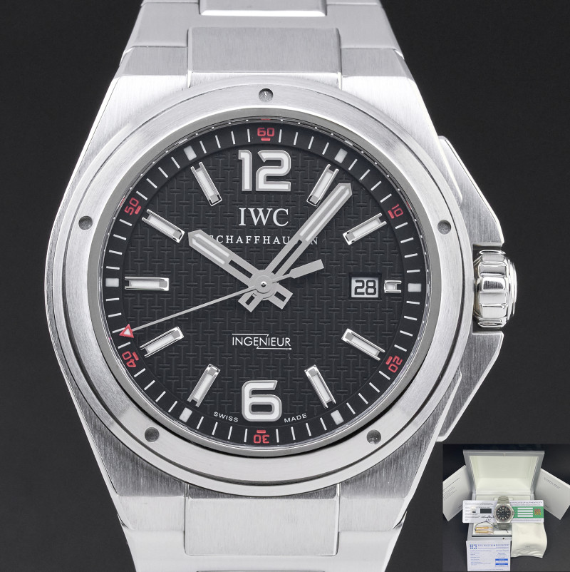 IWC Ingenieur Automatic, IW323604, 46mm, 2010, Steel, Black dial, Fullset, 1y warranty