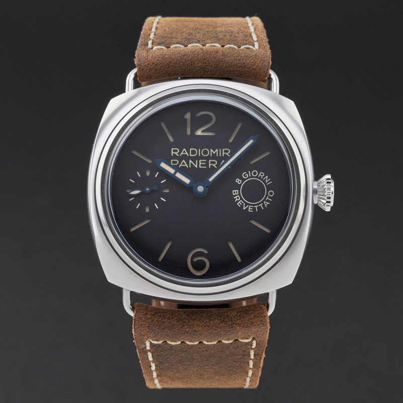 Panerai Radiomir 8 Days, PAM 00992, 45mm, 2021, Steel, Black Arabic dial, Fullset, 1y warranty