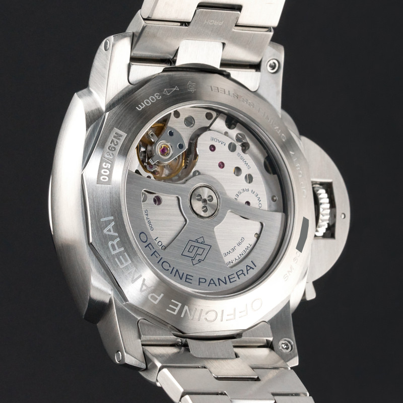 Panerai Luminor 1950 GMT, PAM 00329, 44mm, Steel, Black Arabic dial, Fullset, 1y warranty