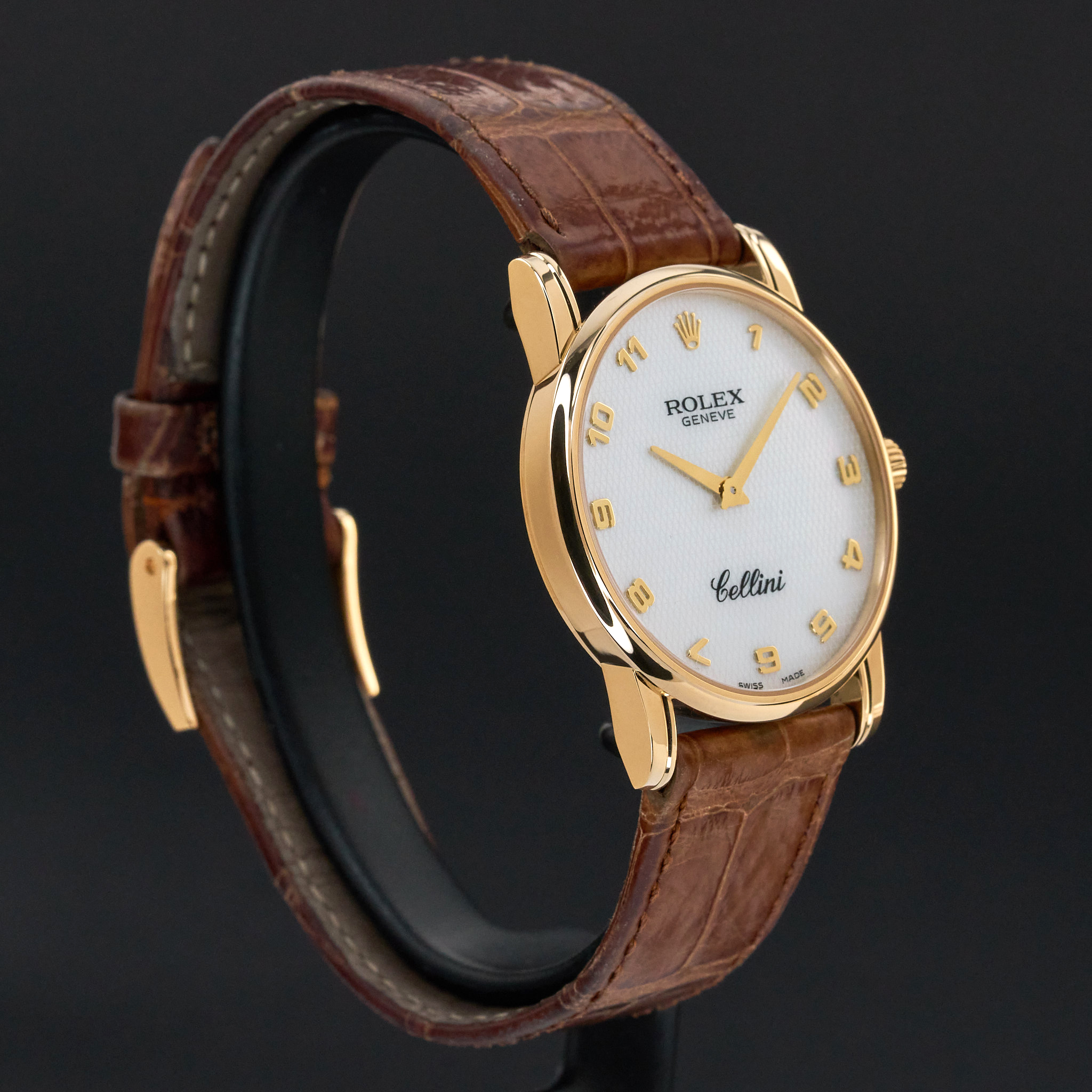 Rolex Cellini, 5116, 32mm, 2008, Yellow gold, Ivory MOP Arabic dial, Fullset, 1y warranty