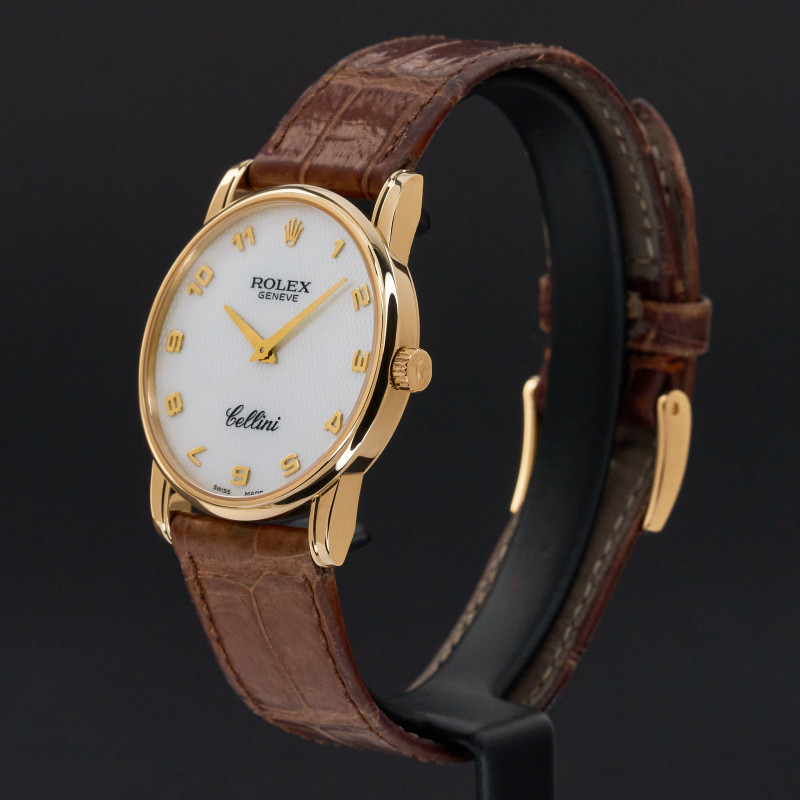 Rolex Cellini, 5116, 32mm, 2008, Yellow gold, Ivory MOP Arabic dial, Fullset, 1y warranty