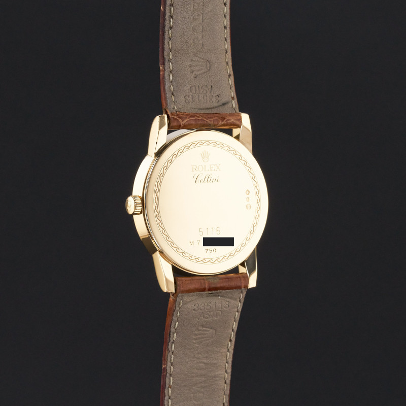 Rolex Cellini, 5116, 32mm, 2008, Yellow gold, Ivory MOP Arabic dial, Fullset, 1y warranty