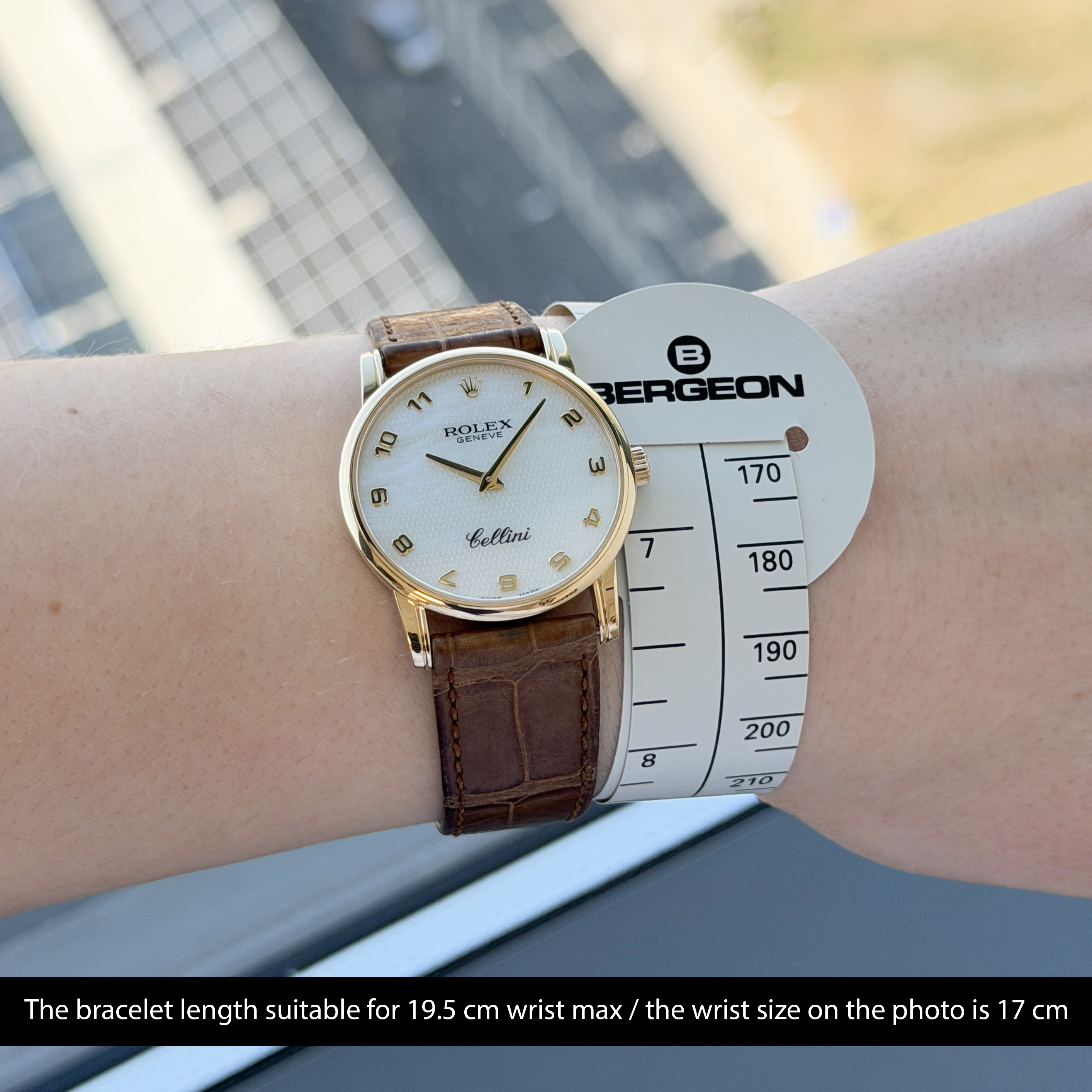 Rolex Cellini, 5116, 32mm, 2008, Yellow gold, Ivory MOP Arabic dial, Fullset, 1y warranty