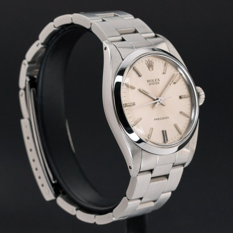 Rolex Oyster Precision, 6426, 34mm, 1982, Steel, Silver dial, Fullset, 1y warranty