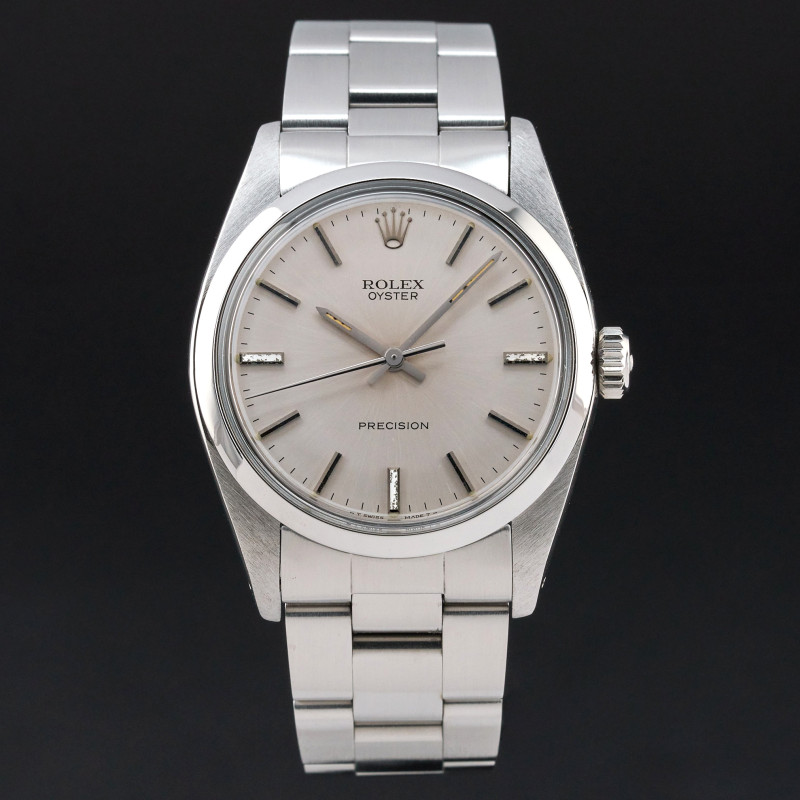 Rolex Oyster Precision, 6426, 34mm, 1982, Steel, Silver dial, Fullset, 1y warranty