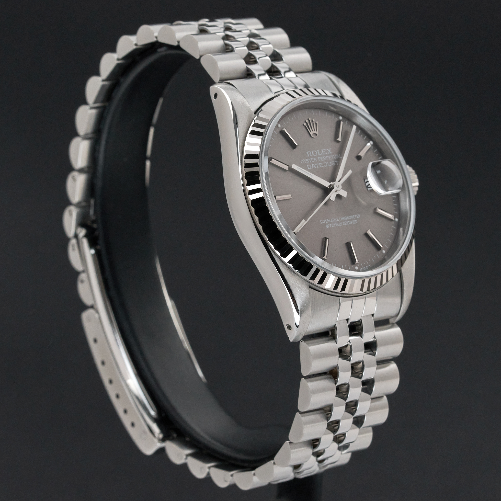 Rolex Datejust, 16234, 36mm, 1988, Steel, Grey dial, Fullset, 1y warranty