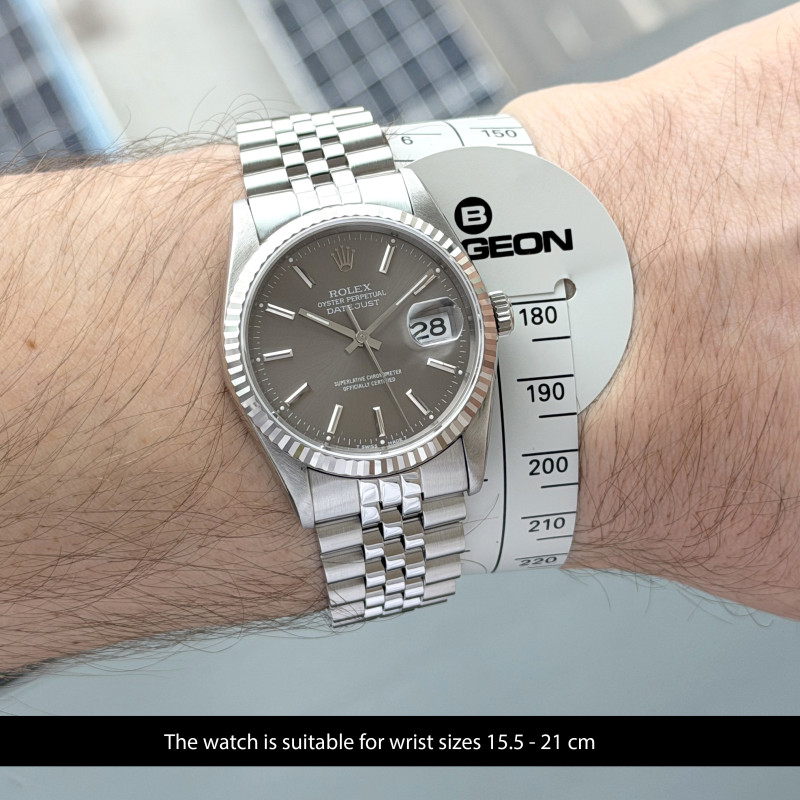 Rolex Datejust, 16234, 36mm, 1988, Steel, Grey dial, Fullset, 1y warranty