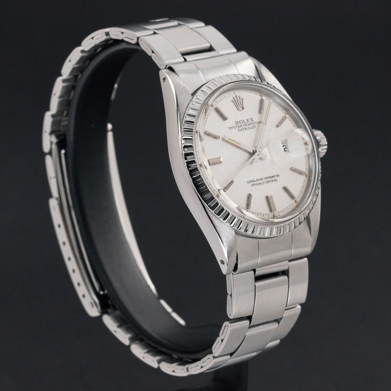 Rolex Datejust, 1603, 36mm, 1973, Steel, Silver Linen dial, Fullset, 1y warranty