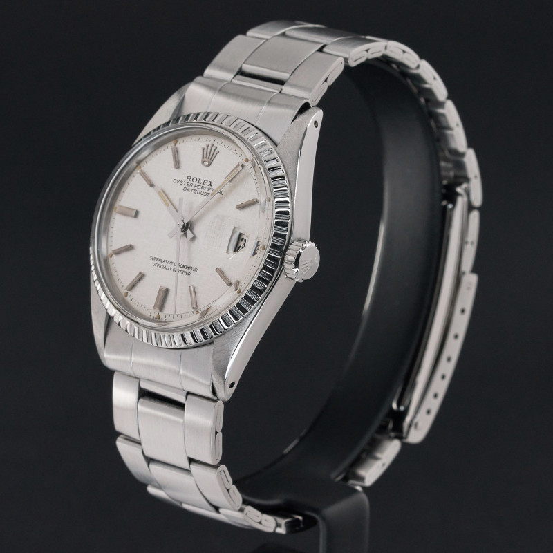 Rolex Datejust, 1603, 36mm, 1973, Steel, Silver Linen dial, Fullset, 1y warranty