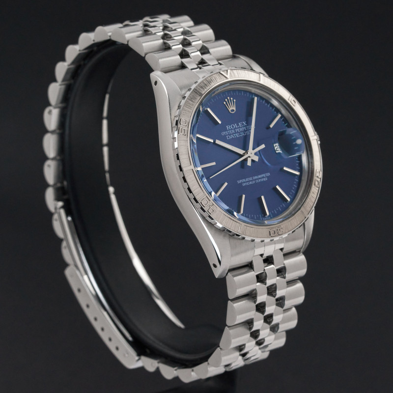 Rolex Datejust Turn-O-Graph, 16250, 36mm, 1982, Steel, Blue dial, Fullset, 1y warranty