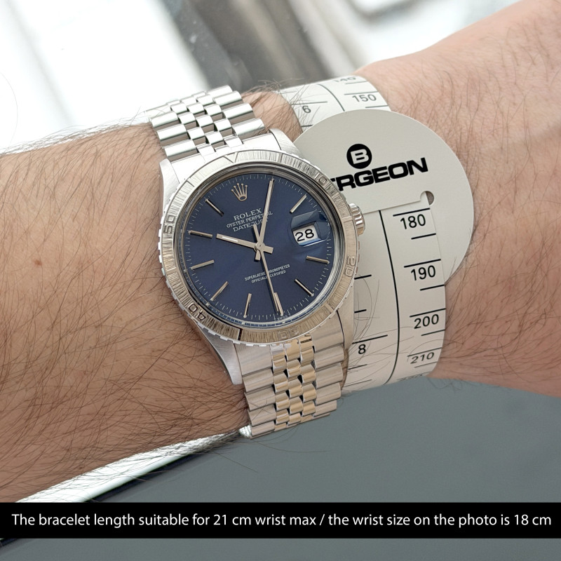 Rolex Datejust Turn-O-Graph, 16250, 36mm, 1982, Steel, Blue dial, Fullset, 1y warranty