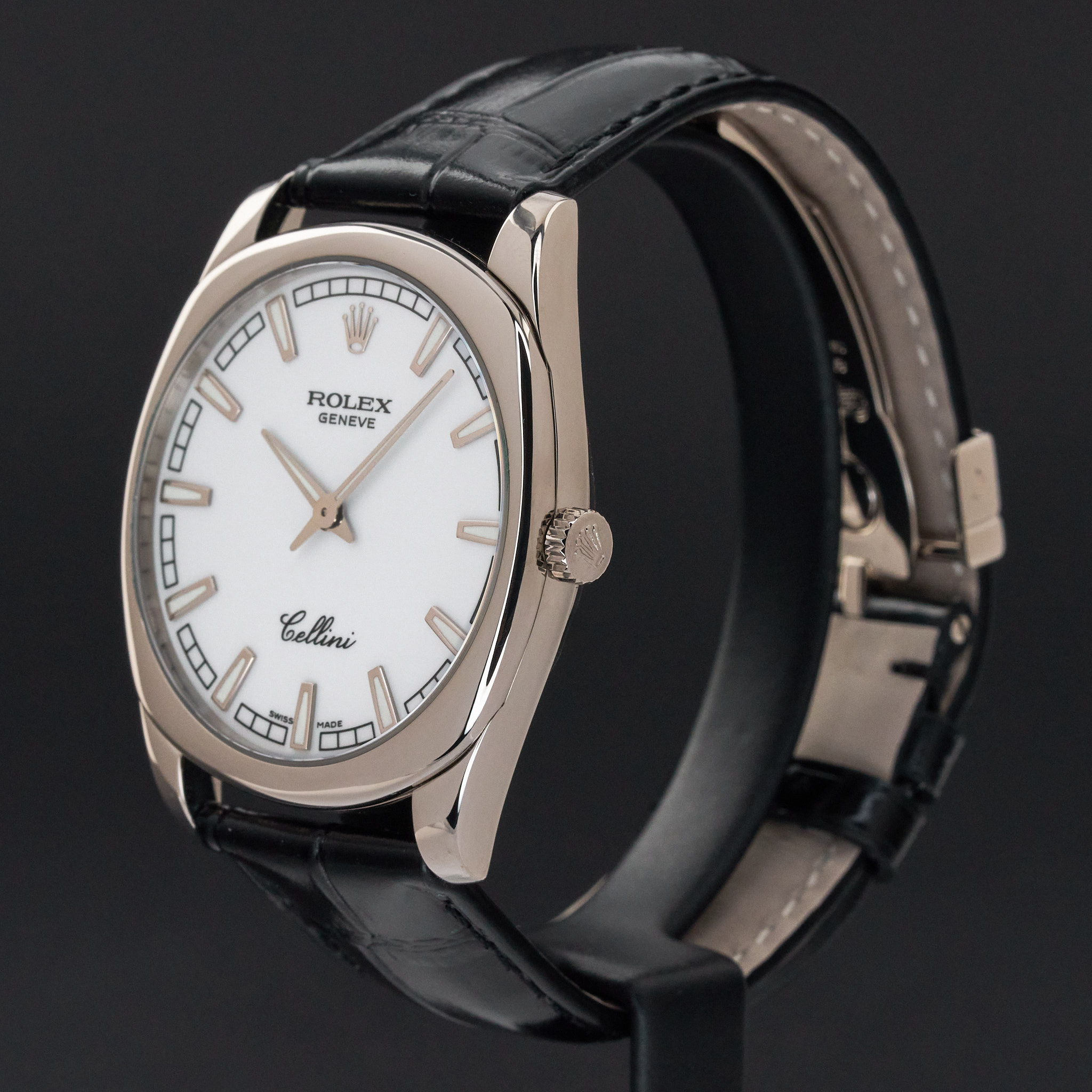 Rolex Cellini Danaos, 4243/9, 38mm, 2006, White gold, White dial, Fullset, 1y warranty
