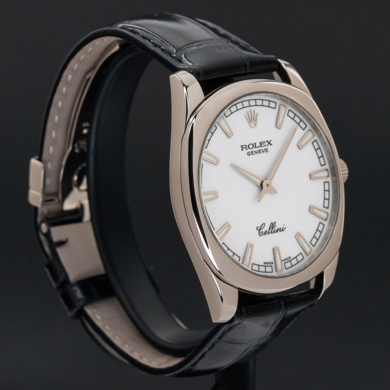 Rolex Cellini Danaos, 4243/9, 38mm, 2006, White gold, White dial, Fullset, 1y warranty
