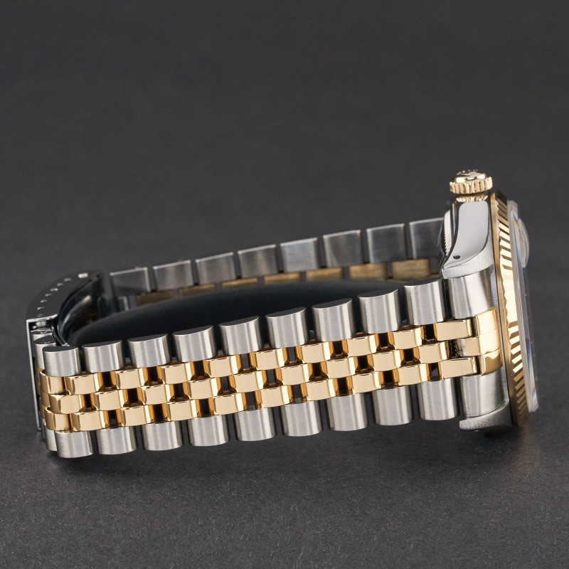 Rolex Datejust, 16233, 36mm, 1991, Two-Tone, Houndstooth Roman Small Diamond dial, Fullset, 1y warranty