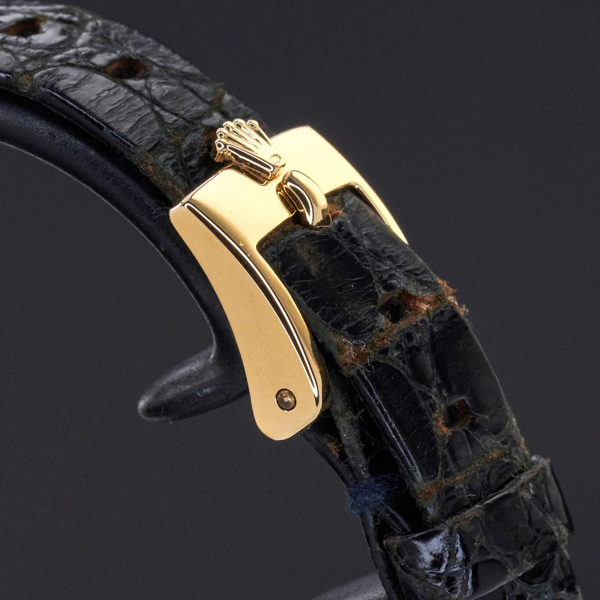 Rolex Cellini, 4081, 25mm, 1989, Yellow gold, Blue Vignette dial, Fullset, 1y warranty