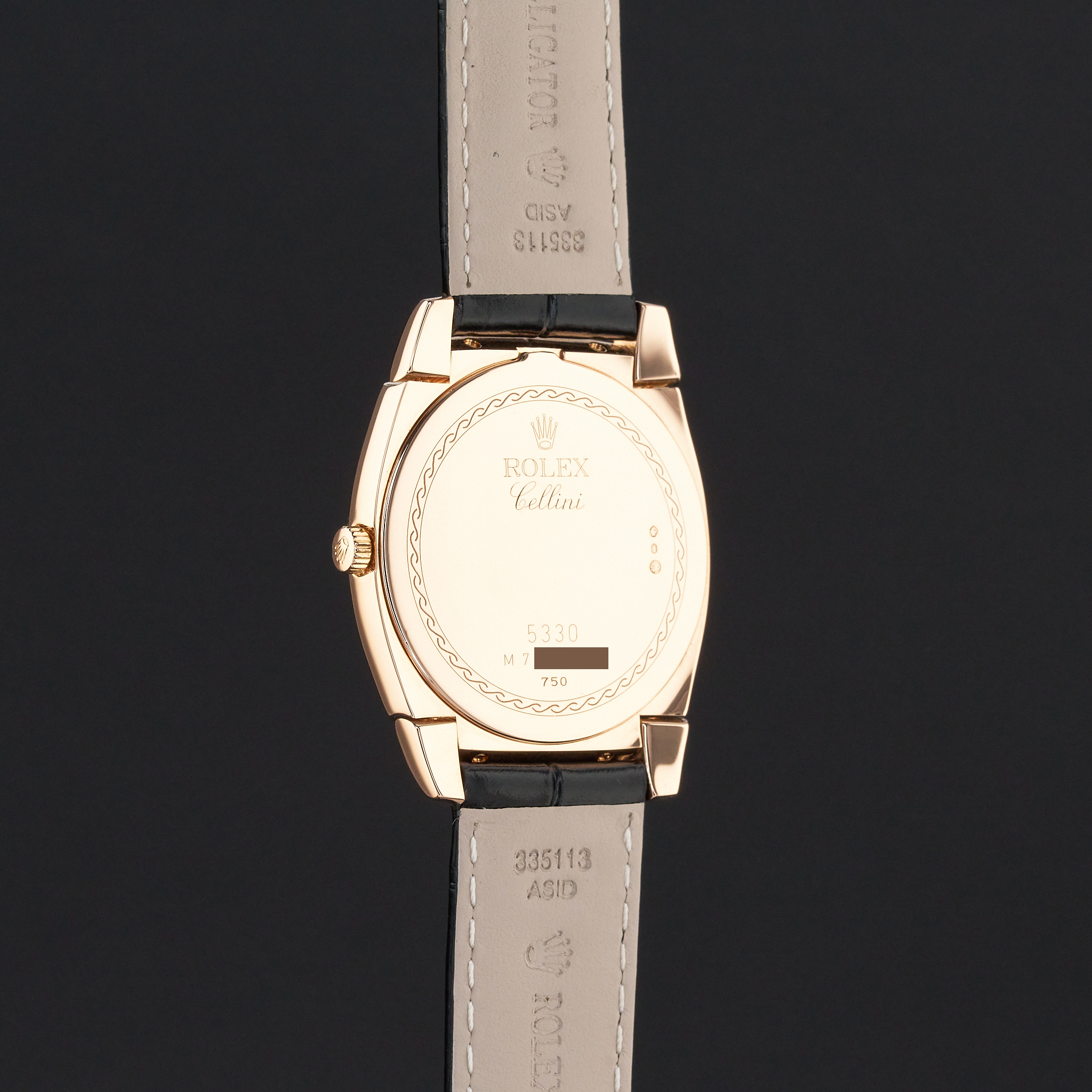 Rolex Cellini Cestello, 5330, 36mm, 2008, Rose gold, White Arabic dial, Fullset, 1y warranty